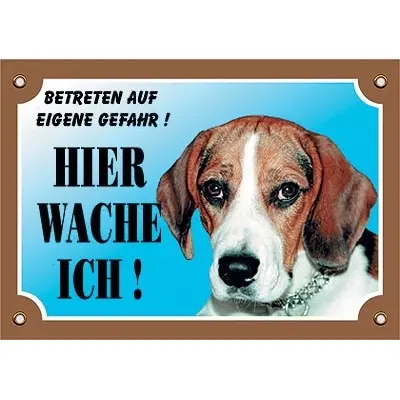 Nobby Pet Marron Hundeschild Beagle