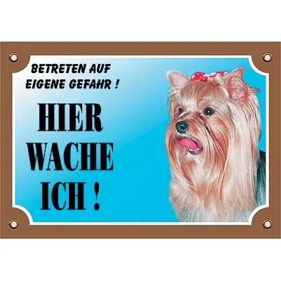 Nobby Pet Marron Hundeschild Yorkshire Terrier