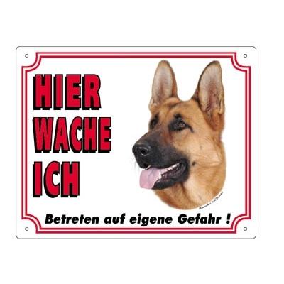 Pannello di avviso per cani Nobby Pet Deutscher Schäferhund Braun