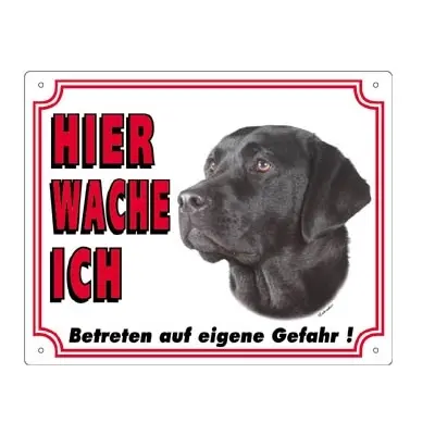 Nobby Pet Noir Dog Display Sign Labrador Dunkel