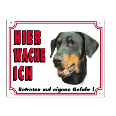 Nobby Pet Blanc Hundeschild Dobermann