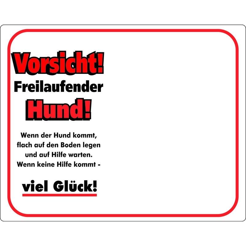 Pannello di avviso per cani Nobby Pet Vorsicht! Freilaufender Hund!
