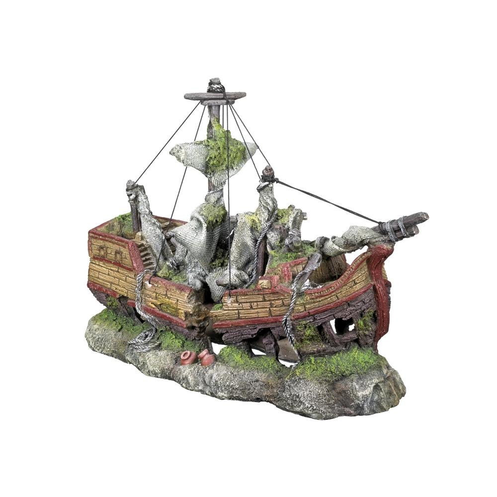 Comparer les prix de Décoration d'aquarium galion Nobby Pet Hipwreck