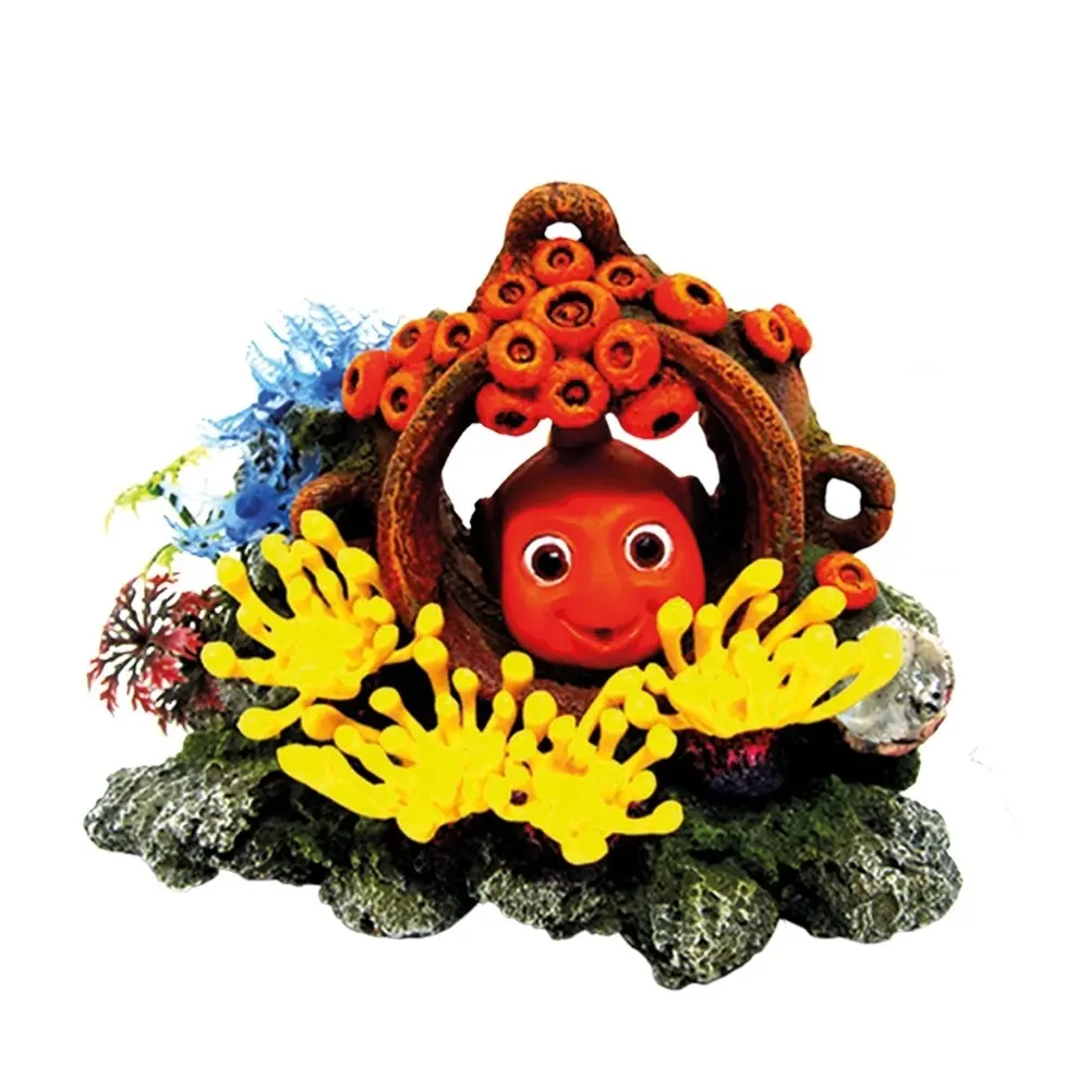 Comparer les prix de Décoration d'aquarium poisson dans jarre avec plantes Nobby Pet