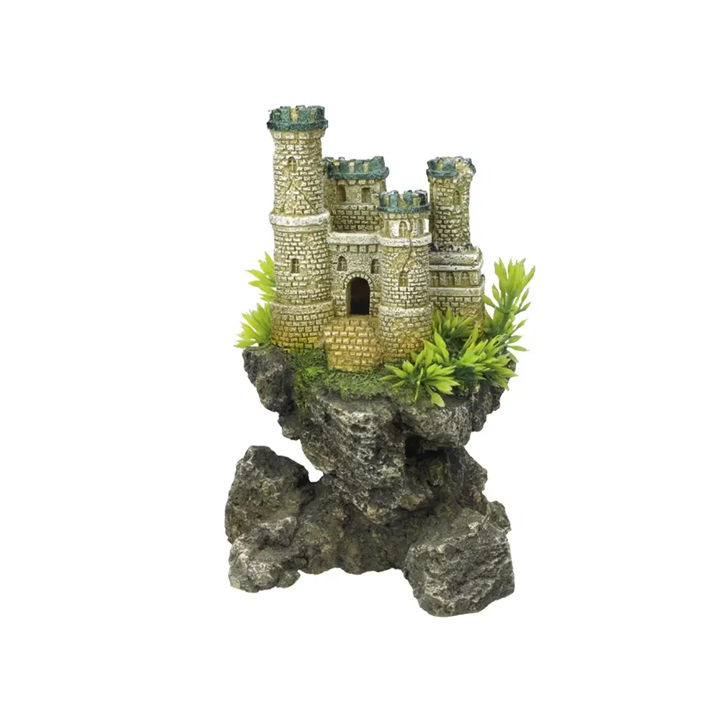 Meilleurs prix pour Décoration d'aquarium château fort avec plantes Nobby Pet