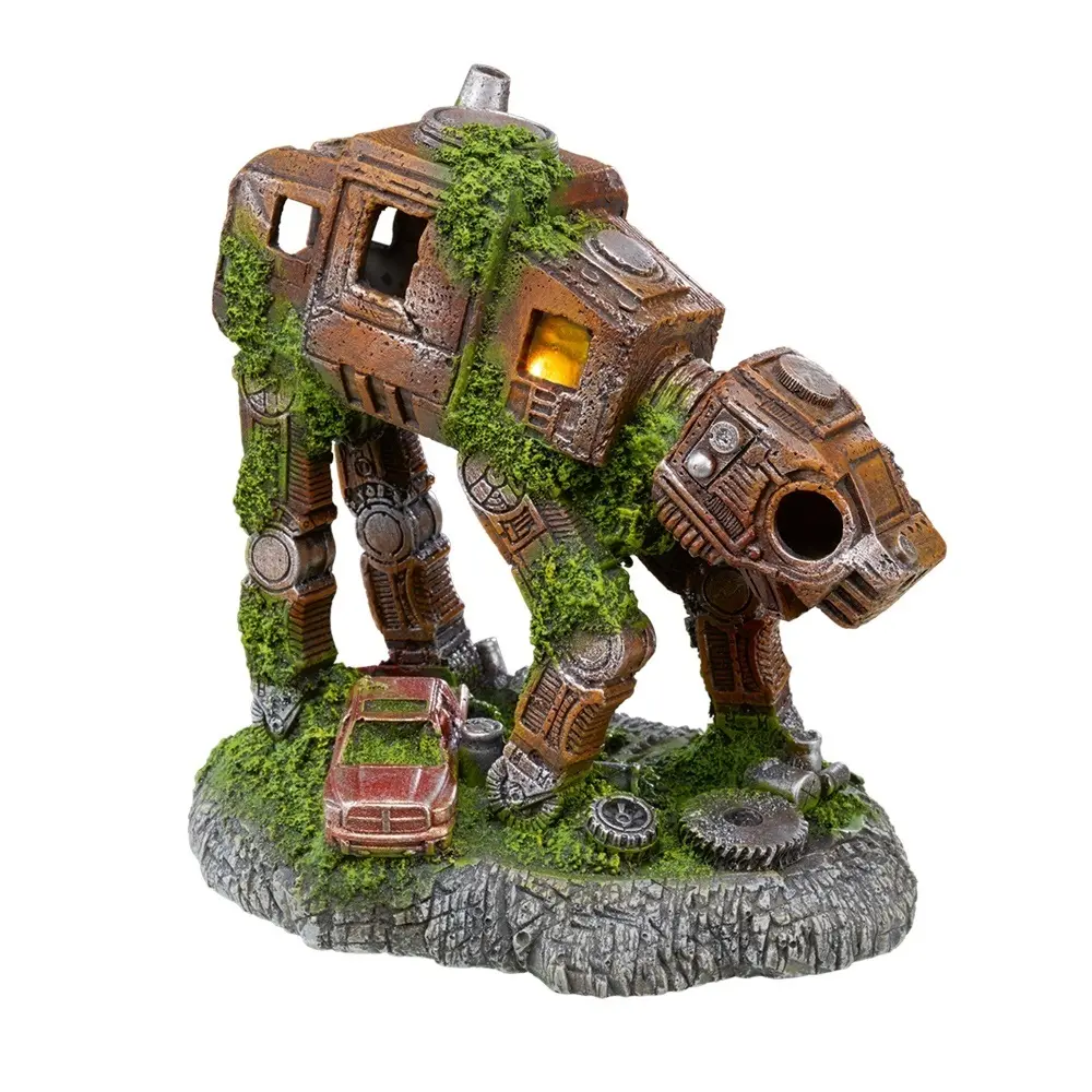 Comparer les prix de Décoration d'aquarium robot ferraille avec LED Nobby Pet