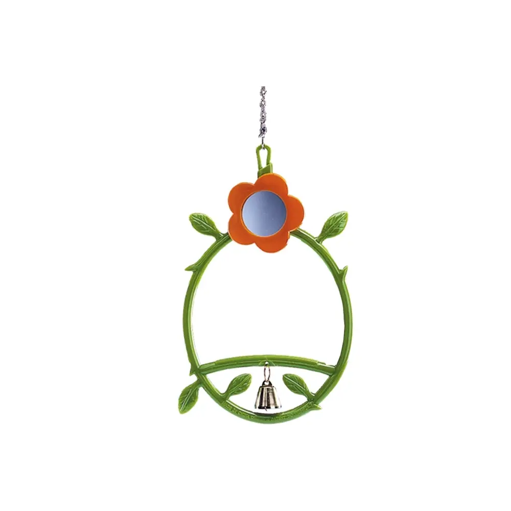 Balançoire fleurs avec clochette pour oiseaux Nobby Pet
