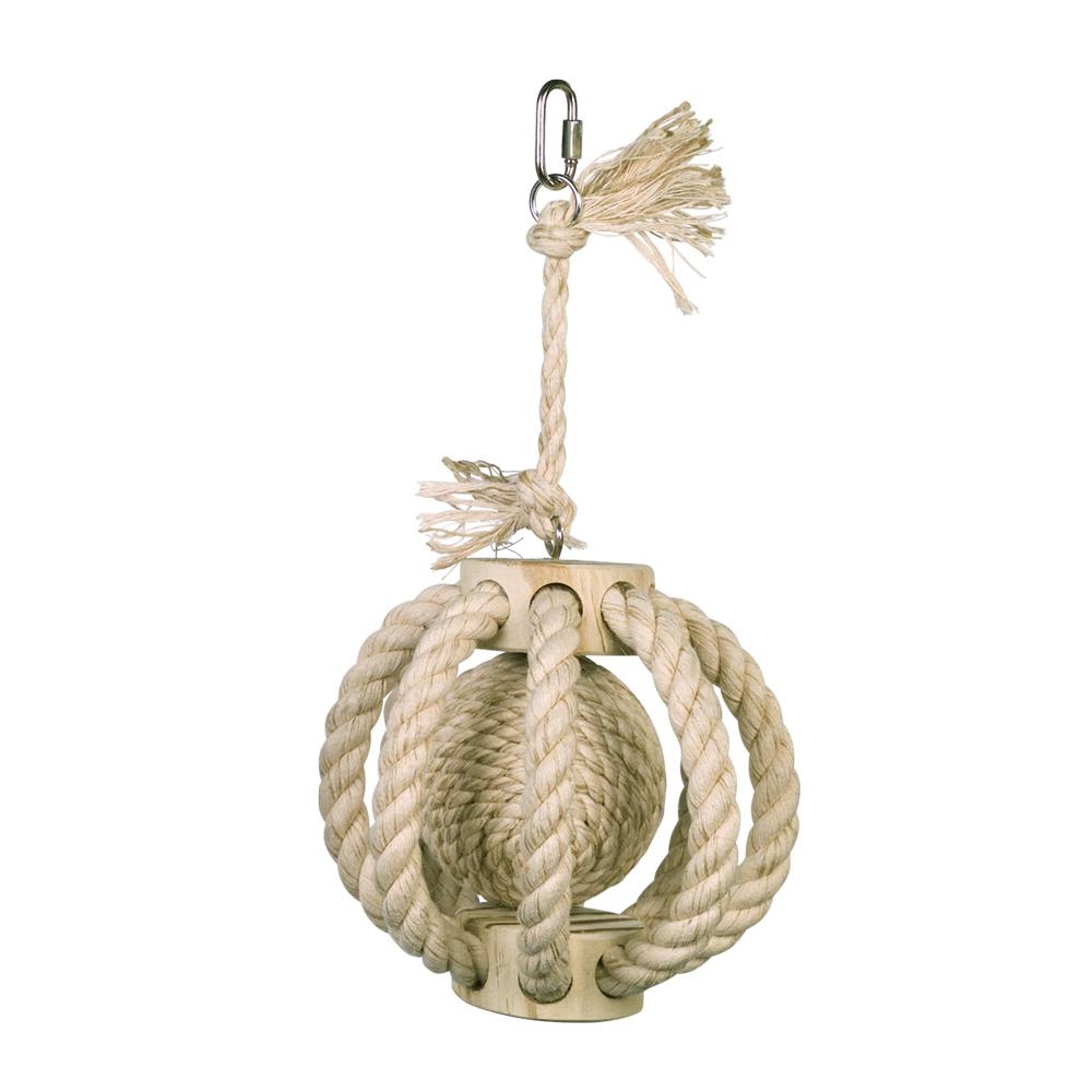 Comparer les prix de Jouet pour cage à oiseaux boule en corde à escalader Nobby Pet
