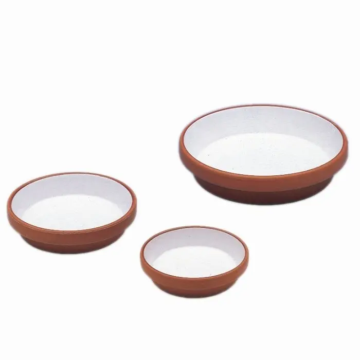 Nobby Pet Blanc Flat Clay Bird Bowls