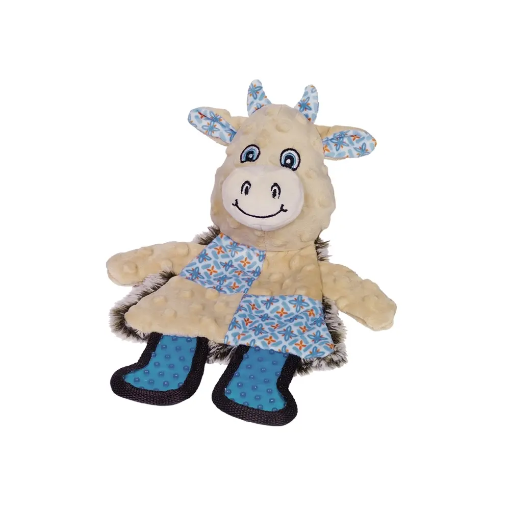 Nobby Pet Beige Flat Cow Plush For Dogs