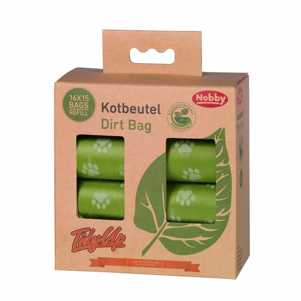 Comparer les prix de Sac à déjections canines biodégradables Nobby Pet TidyUp (x16)