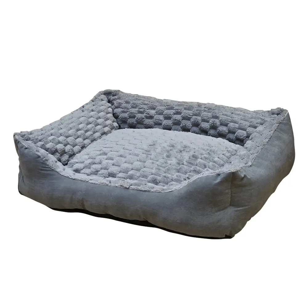 Nobby Pet Gris Square Dog Bed Classic Diamond