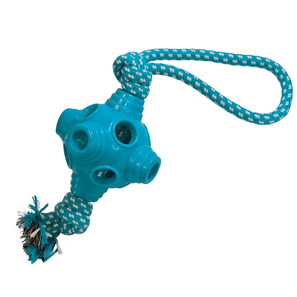 Nobby Pet Bleu Tpr Dog Toy With Rope