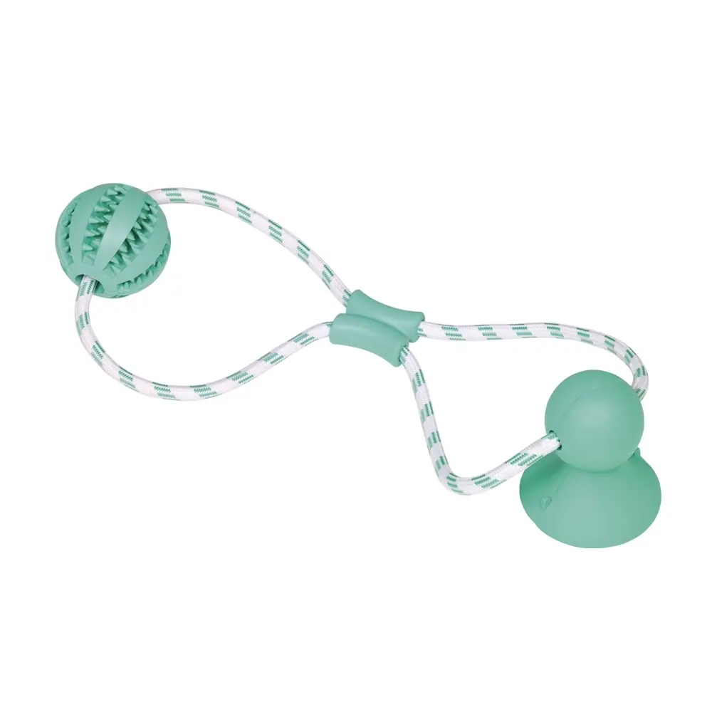 Meilleurs prix pour Balle hygiène dentaire pour chien caoutchouc avec corde Nobby Pet Dental Line
