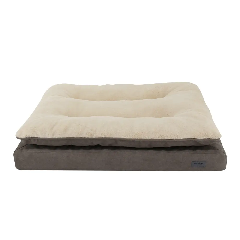 Nobby Pet Marron Orthopedic Comfort Square Dog Cushion Vara