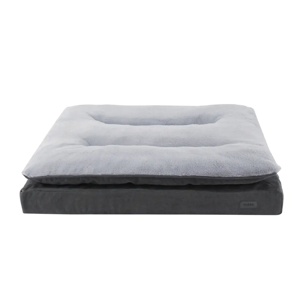 Nobby Pet Gris Orthopedic Comfort Square Dog Cushion Vara