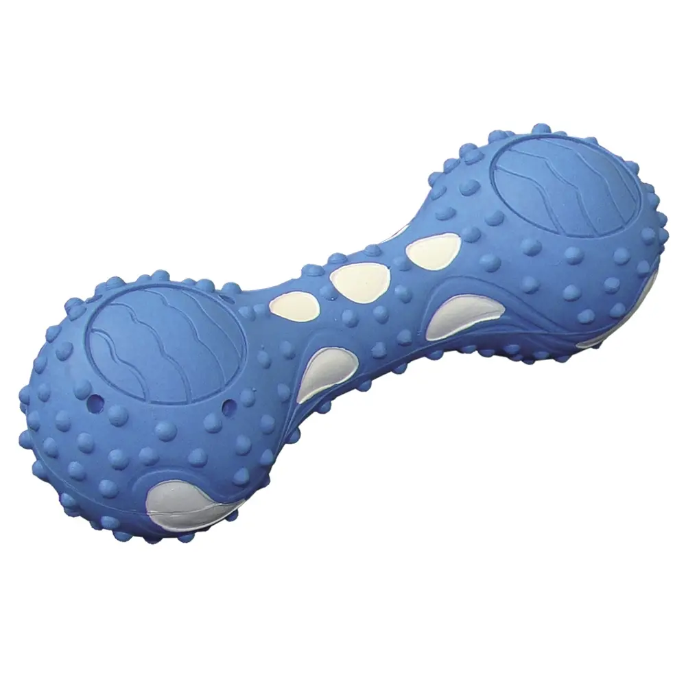 Nobby Pet Bleu Dog Toys Refreshing Rubber Dumbbell