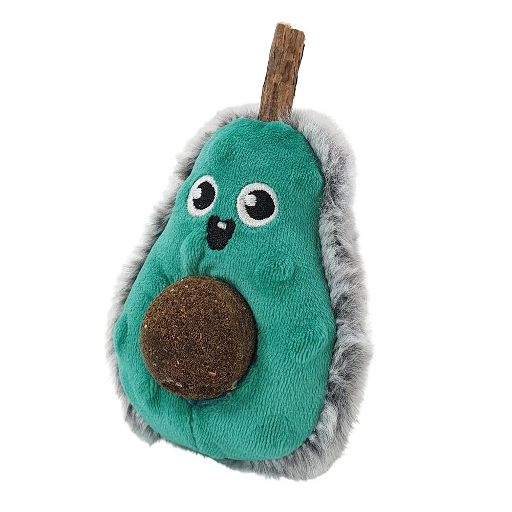 Meilleurs prix pour Jouet peluche pour chat avocat avec stick en matatabi et boule d'herbe Nobby Pet