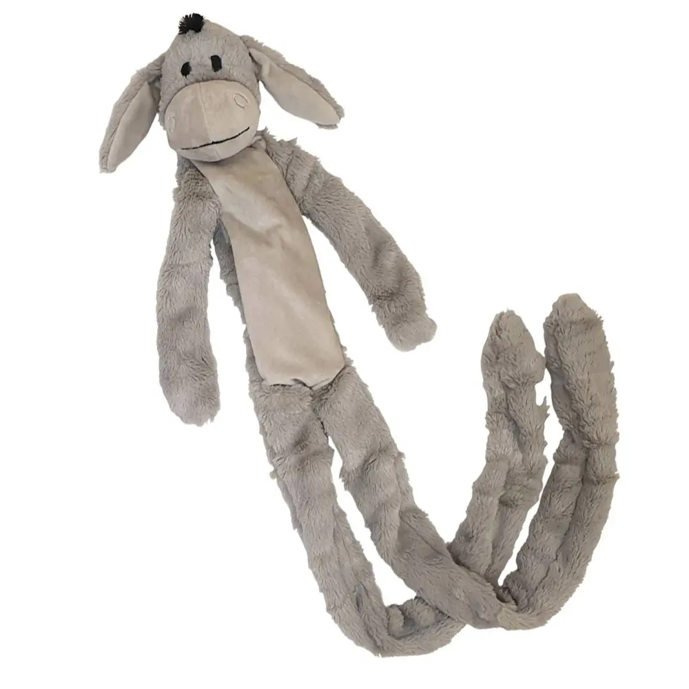 Nobby Pet Gris Long Donkey Dog Plush With Rope Inside