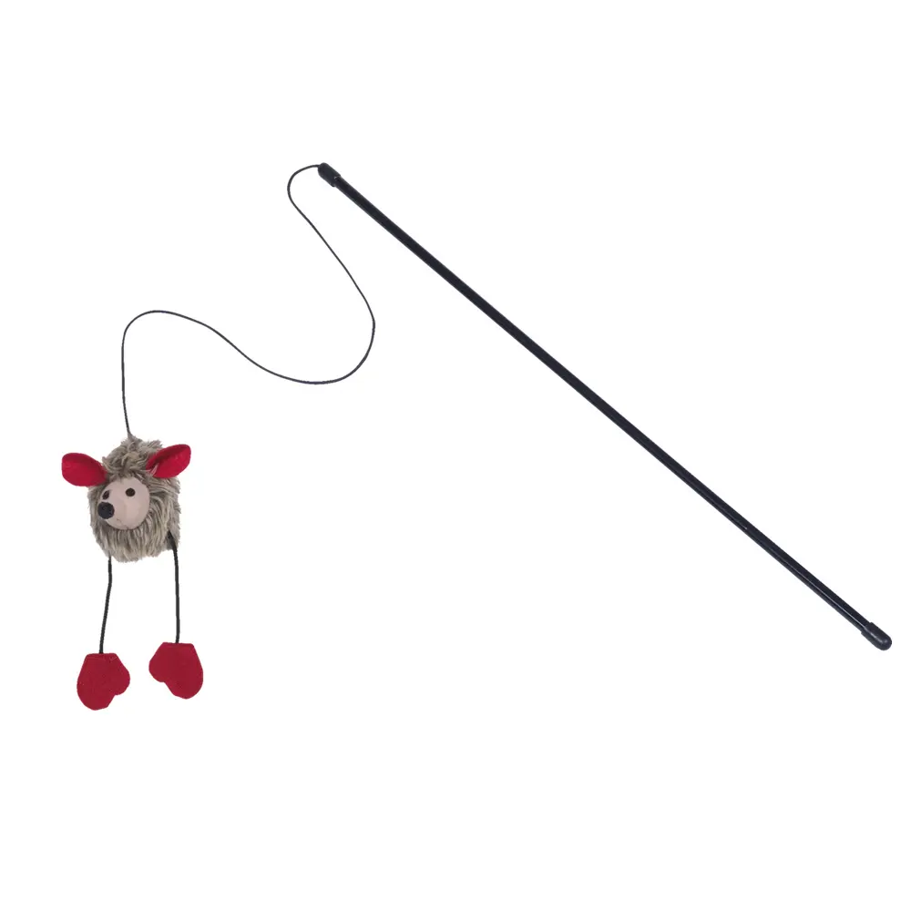 Nobby Pet Rouge Cat Fishing Rod With Plush Sounding Mouse