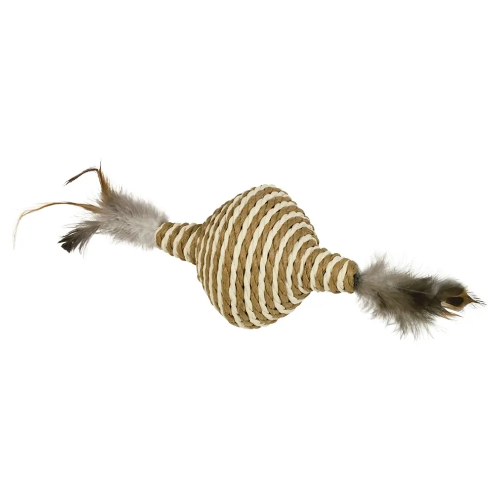 Nobby Pet Vert Tops With Rattle And Feathers