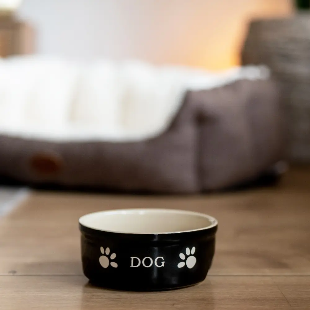 Nobby Pet Noir Ceramic Dog Bowl Dog