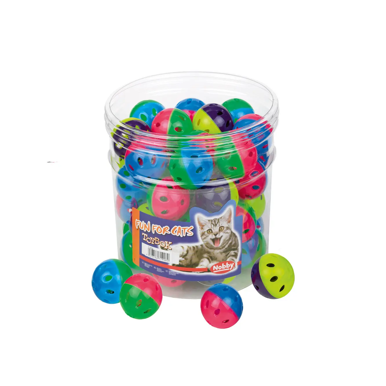 Meilleurs prix pour Coffret de 42 balles pour chat en plastique Nobby Pet