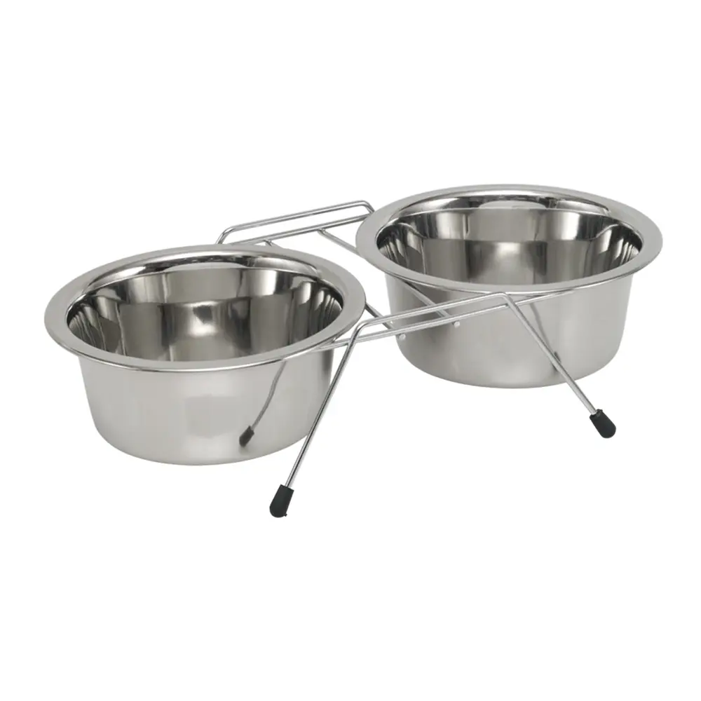 Nobby Pet Argenté Bowl Holders Including Bowls Diner Diner