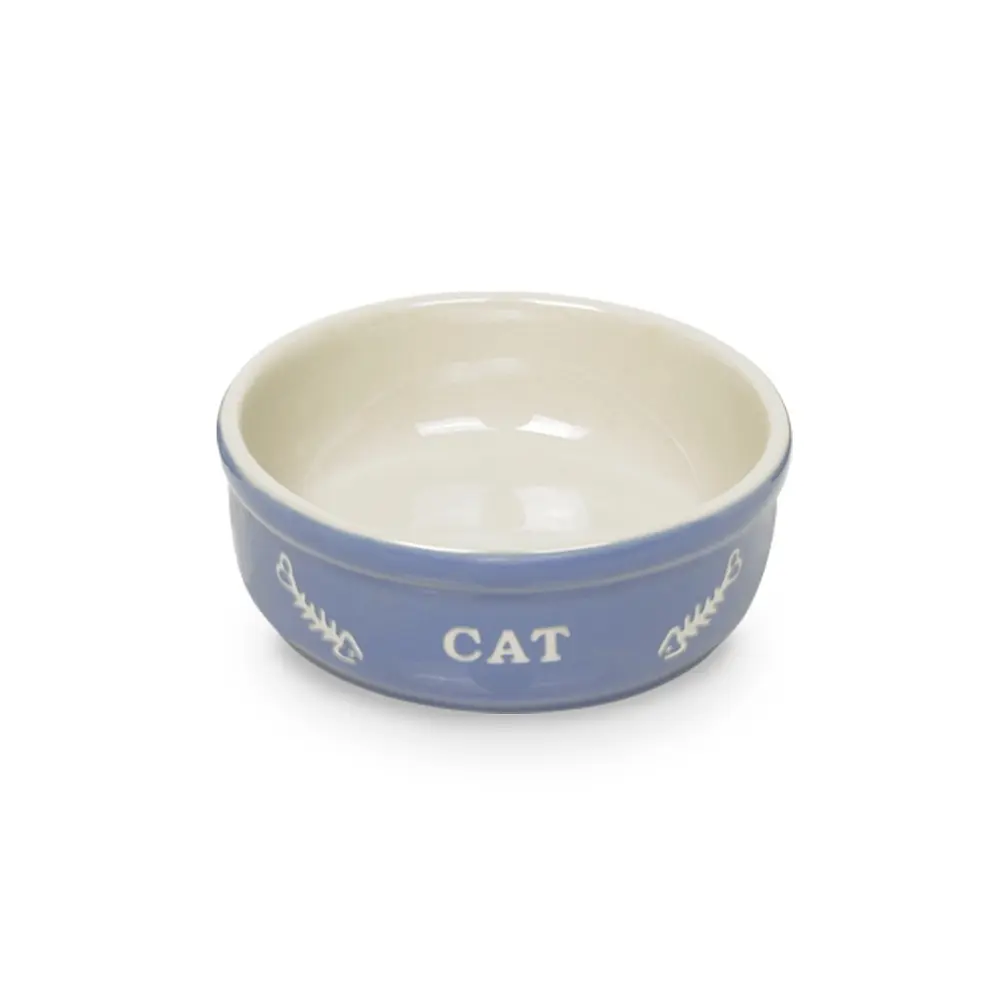 Nobby Pet Bleu Ceramic Cat Bowl Cat