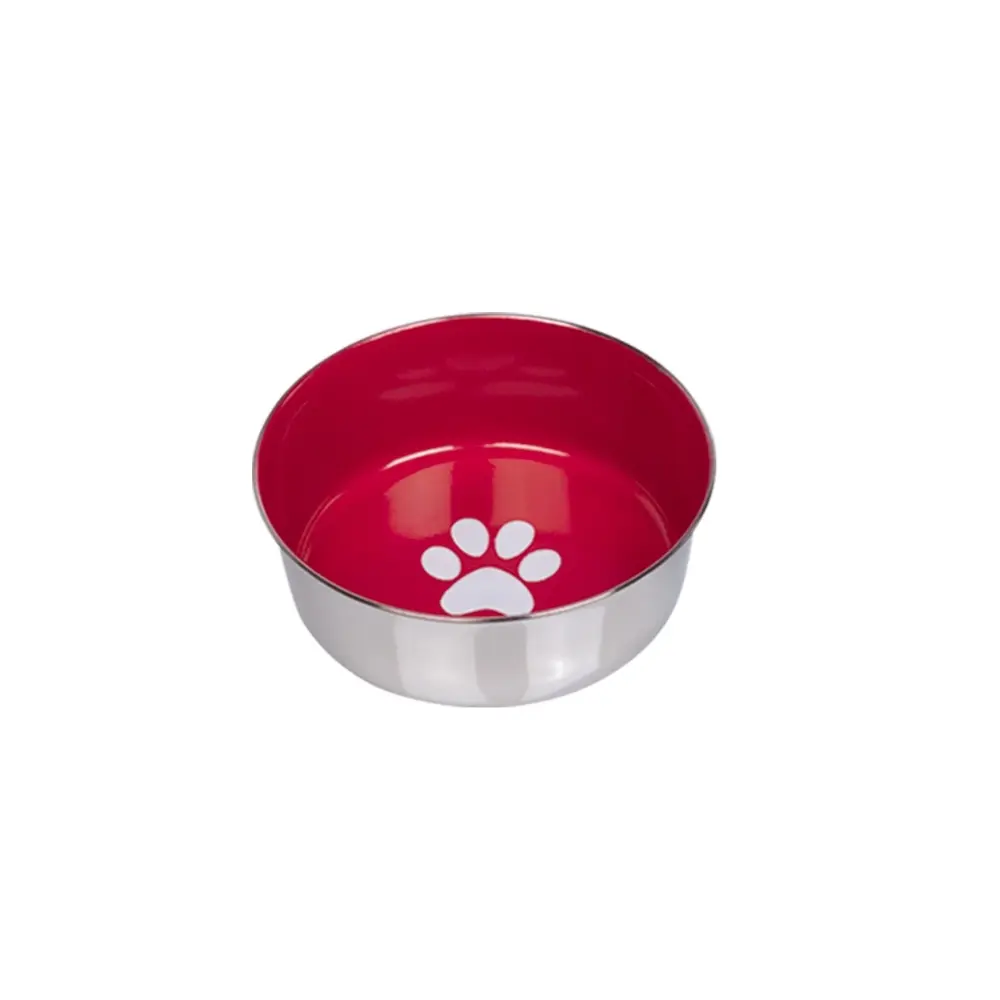 Nobby Pet Rouge Non-Slip Stainless Steel Dog Bowls Heavy Paw