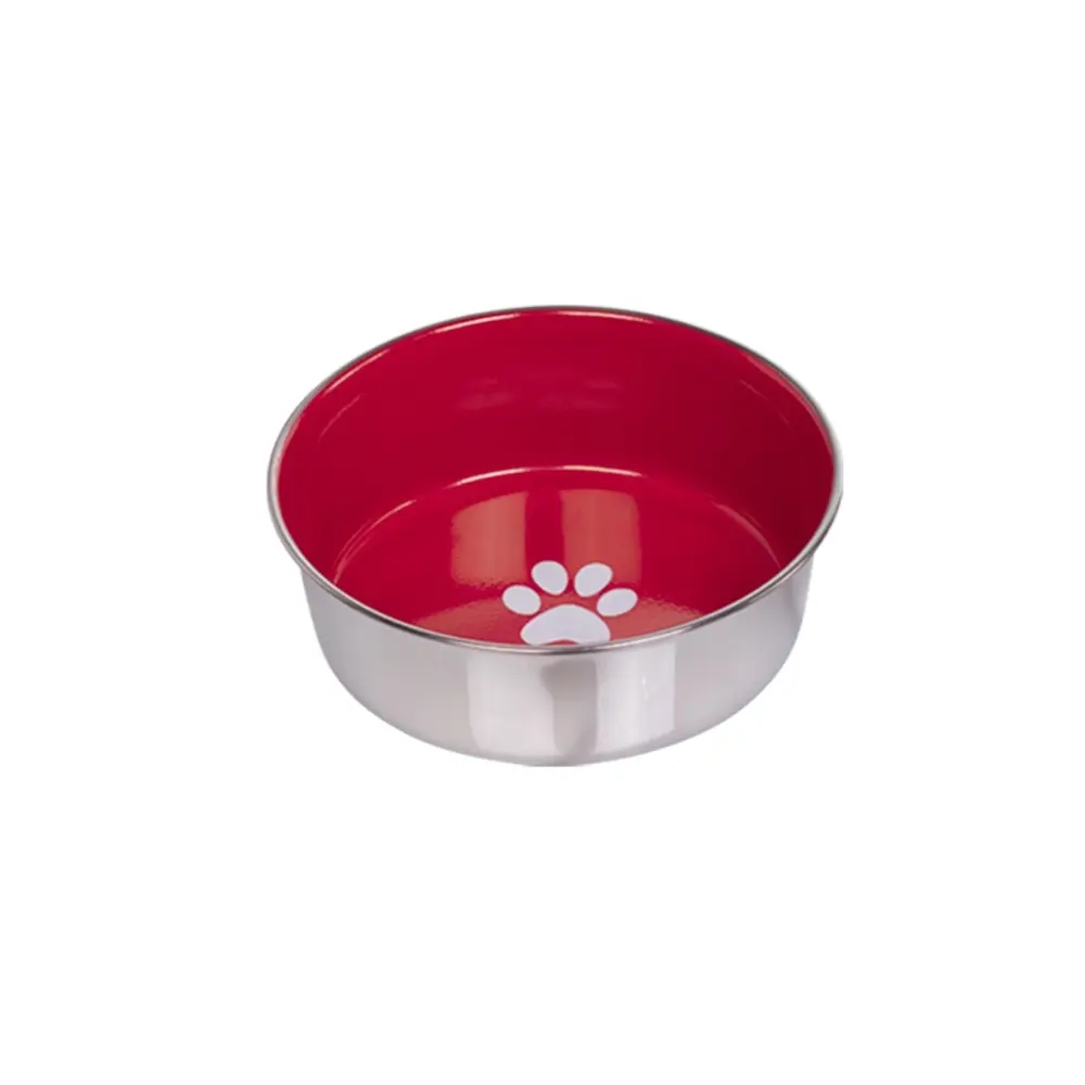 Nobby Pet Rouge Non-Slip Stainless Steel Dog Bowls Heavy Paw