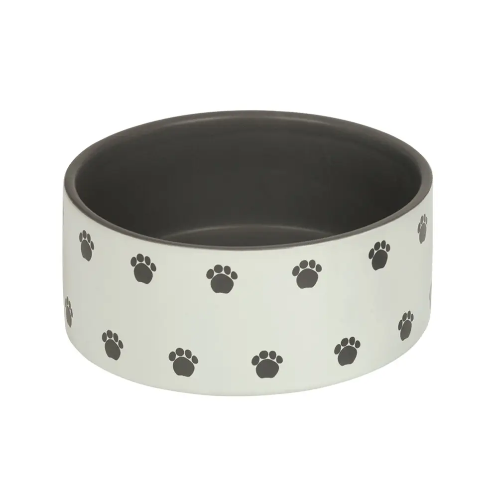 Nobby Pet Blanc Ceramic Dog Bowl Pata