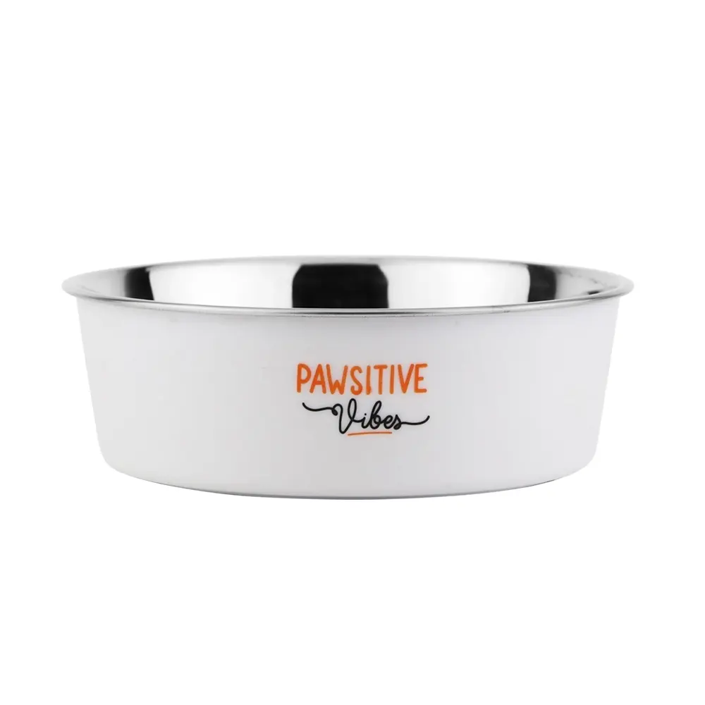Nobby Pet Blanc Non-Slip Stainless Steel Dog Bowls Fusion