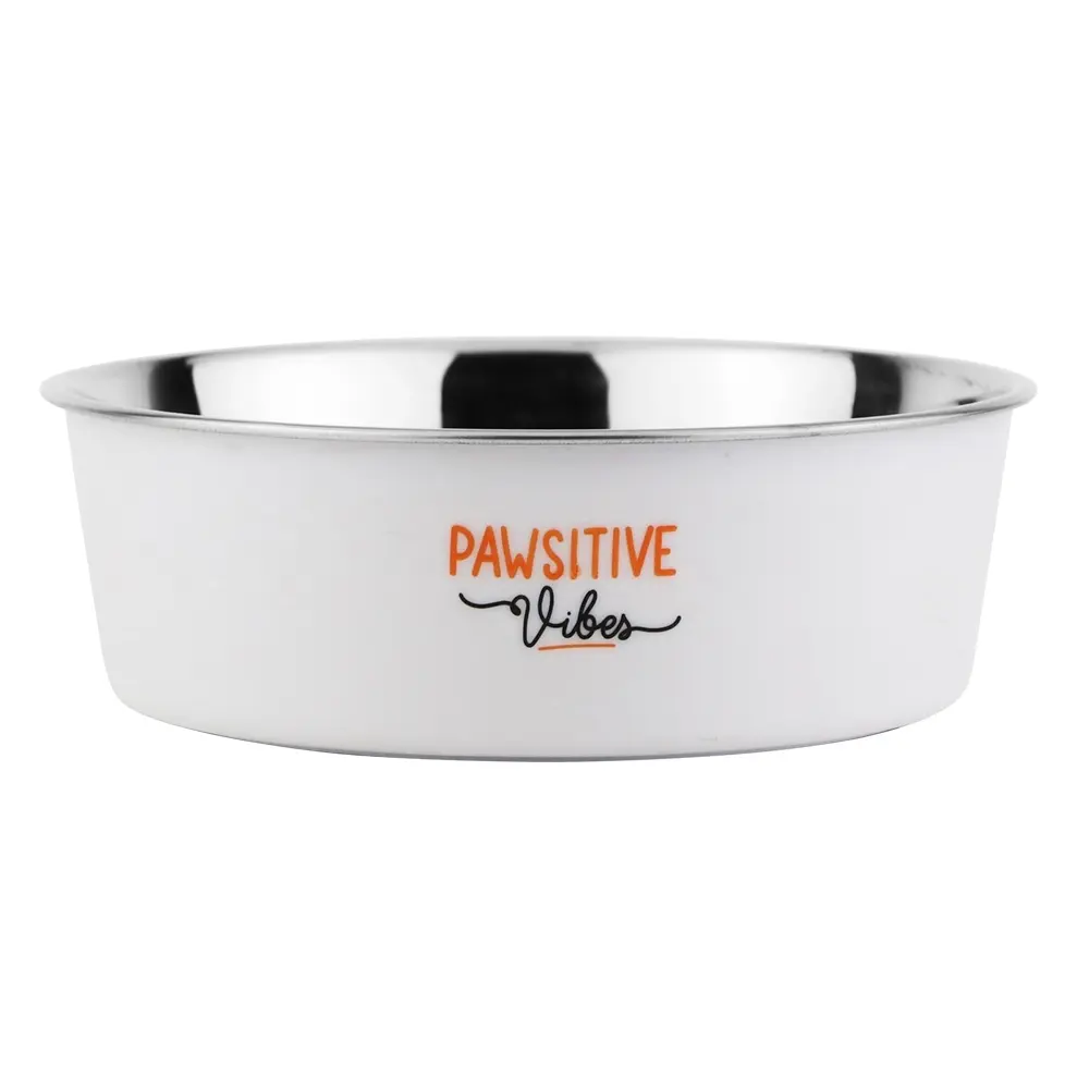 Nobby Pet Blanc Non-Slip Stainless Steel Dog Bowls Fusion