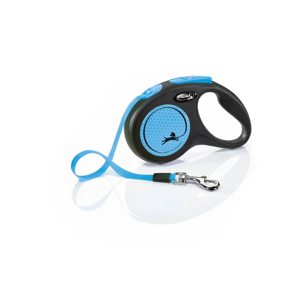 Nobby Pet Bleu Webbing Dog Leash Flexi New Neon