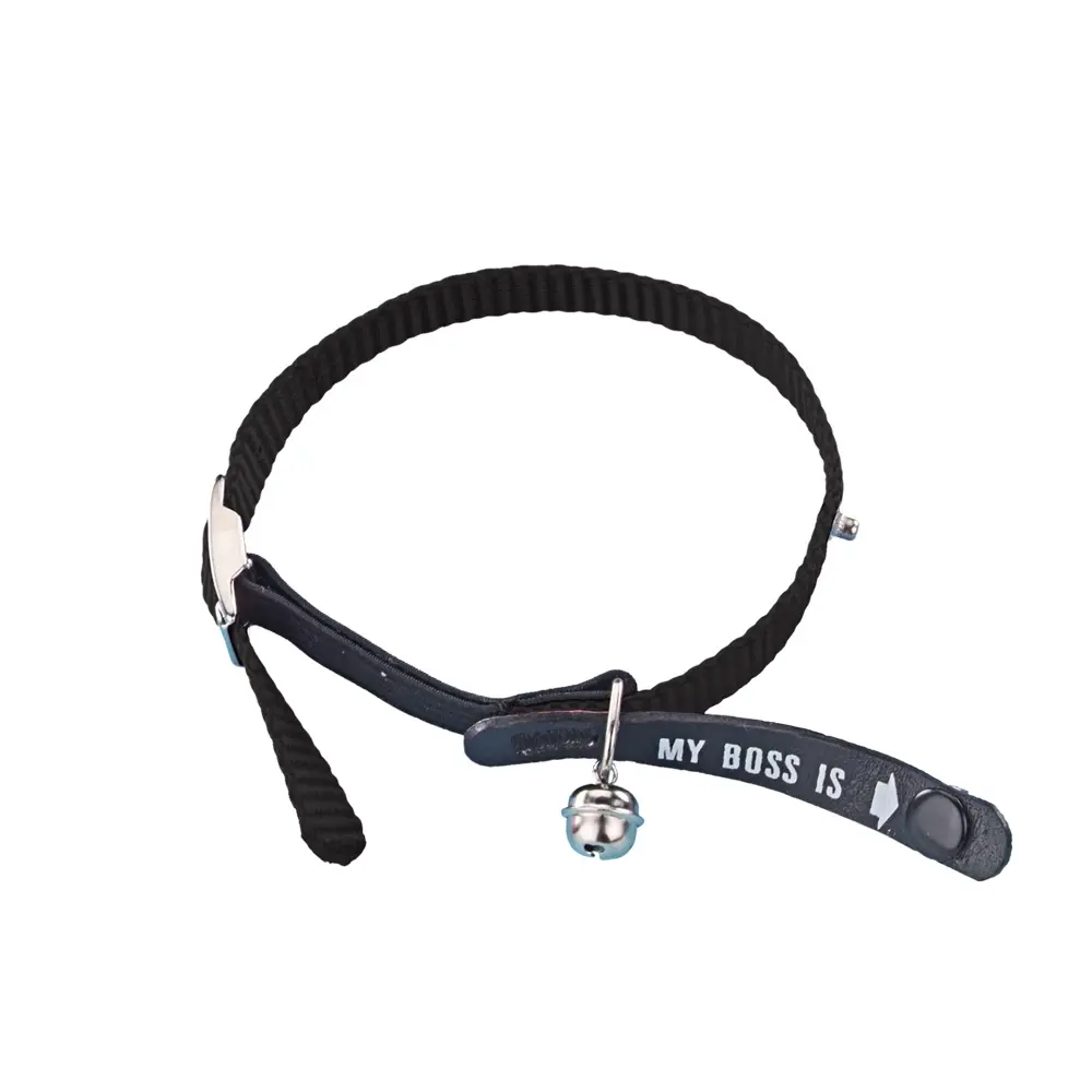 Nobby Pet Noir Cat Collars My Boss Is