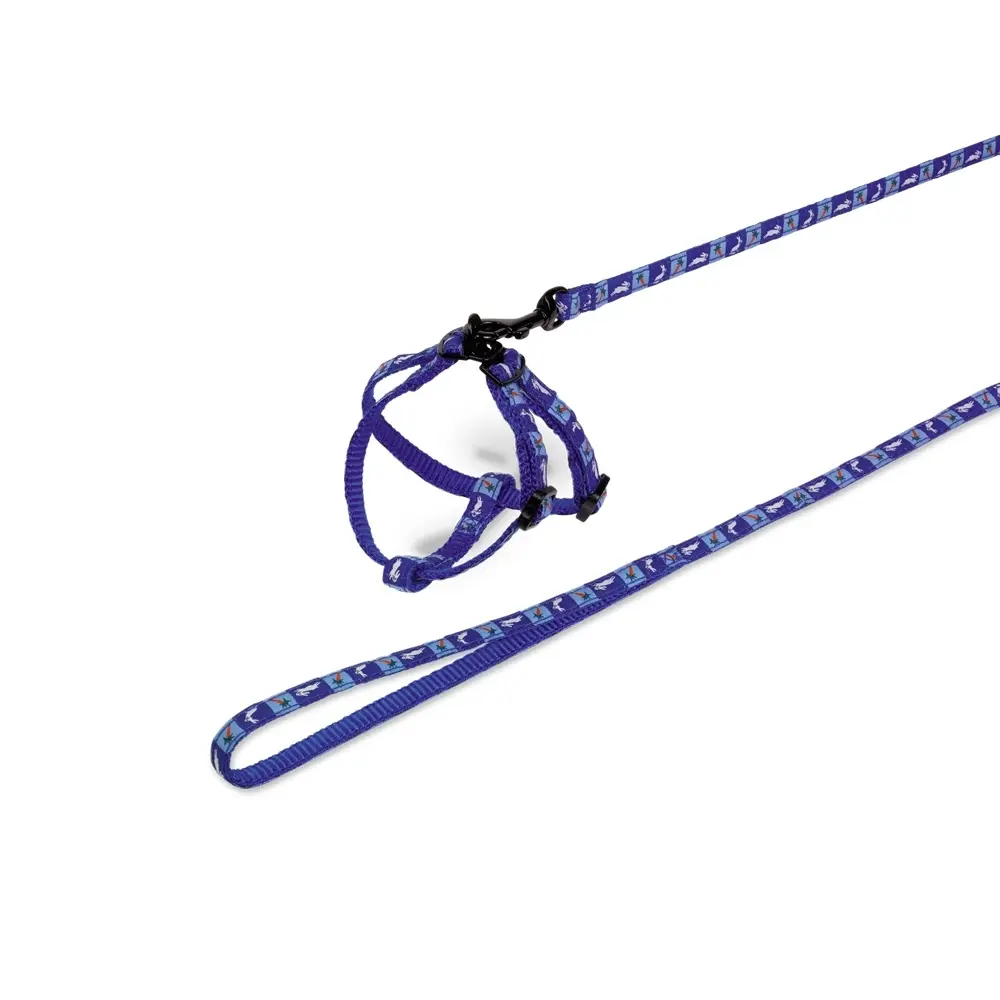 Nobby Pet Bleu Nylon Rodent Harness With Leash Carrot