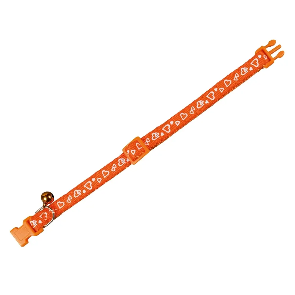 Nobby Pet Orange Heart Design Cat Collars