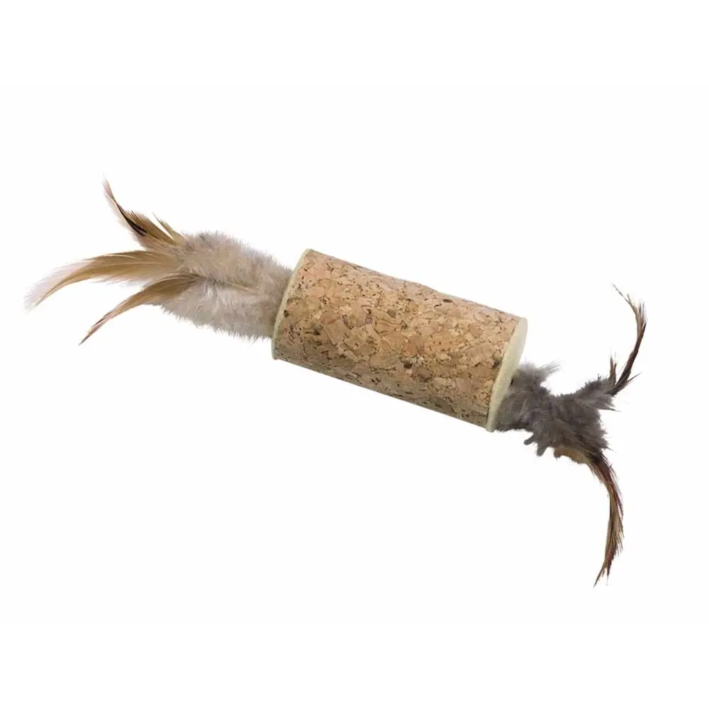 Nobby Pet Marron Cork Cylinder Toys With Rattle For Cats