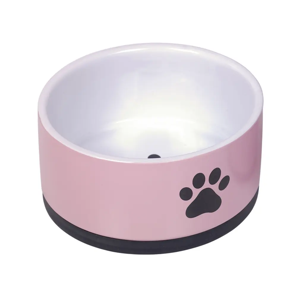 Nobby Pet Rose Ceramic Dog Bowl Paw