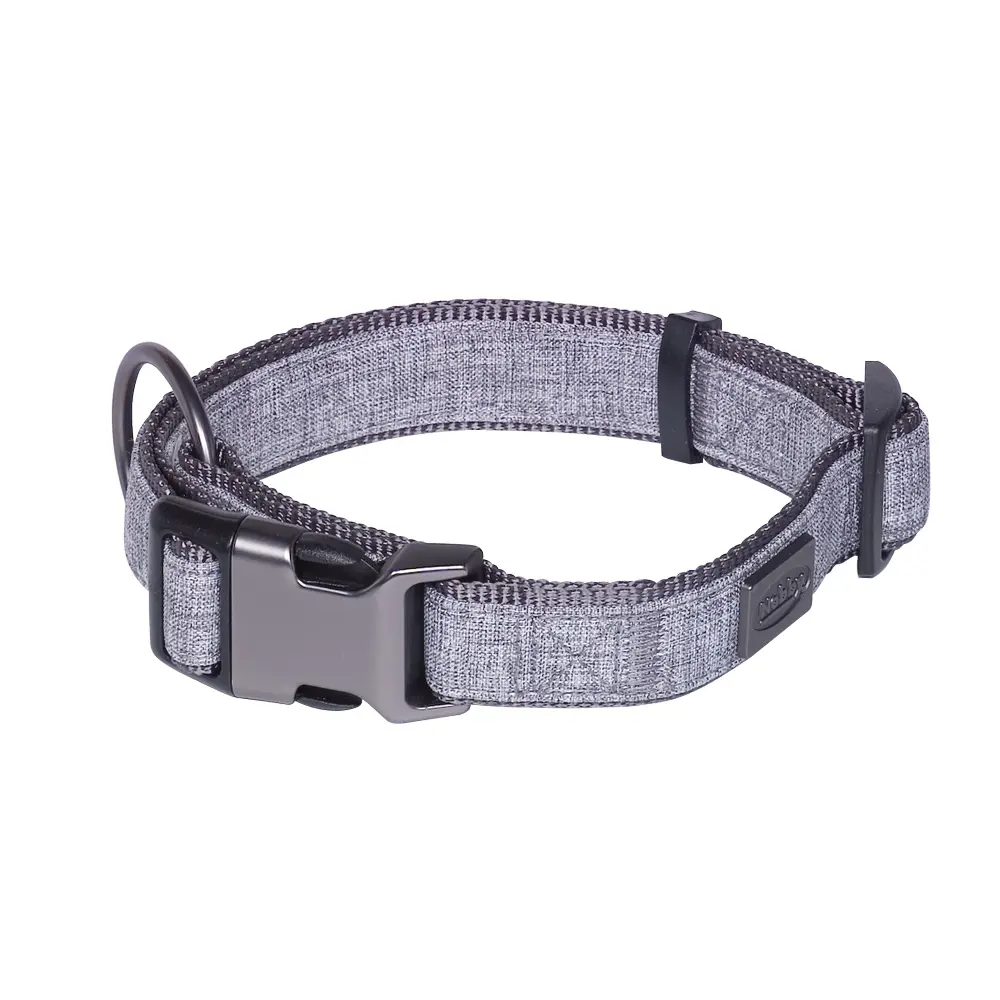 Nobby Pet Gris Dog Collar Linen Deluxe