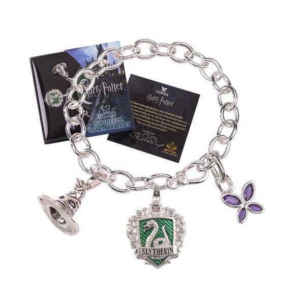 0849421002886 - Armband mit Anhängern Harry Potter Lumos Slytherin