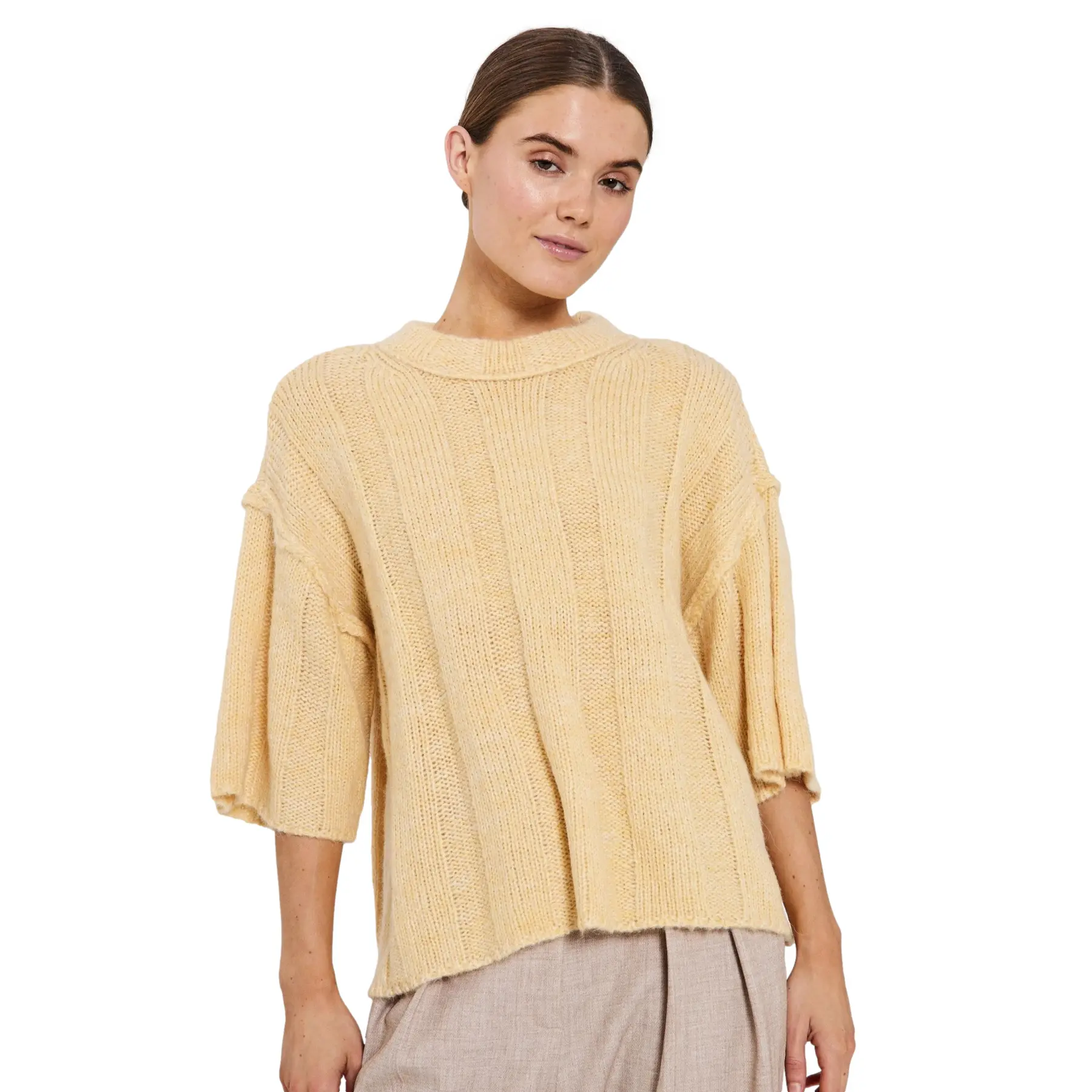 Strickpullover Damen Norr Fuscia