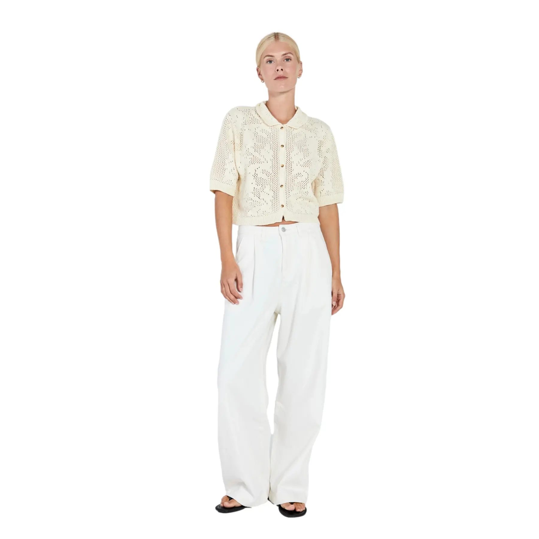 Jeans a gamba larga donna  Kenzie Pleat