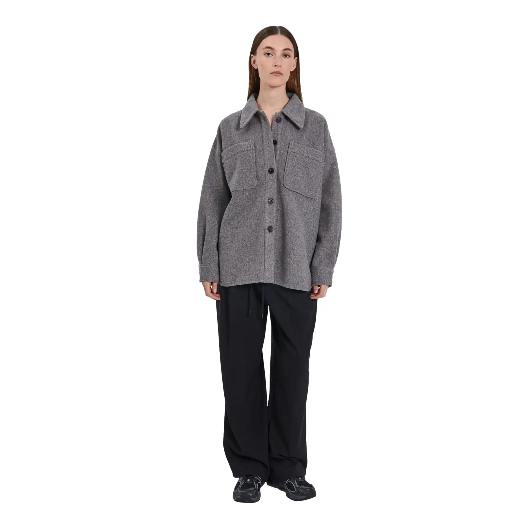 Oversize-Bluse Damen Norr Badine