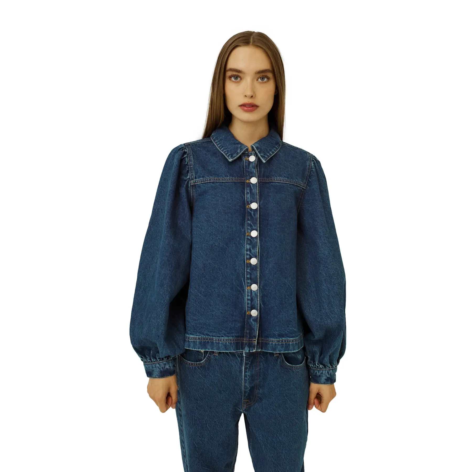 Surchemise aus Jeansstoff, Damen Norr Ninni