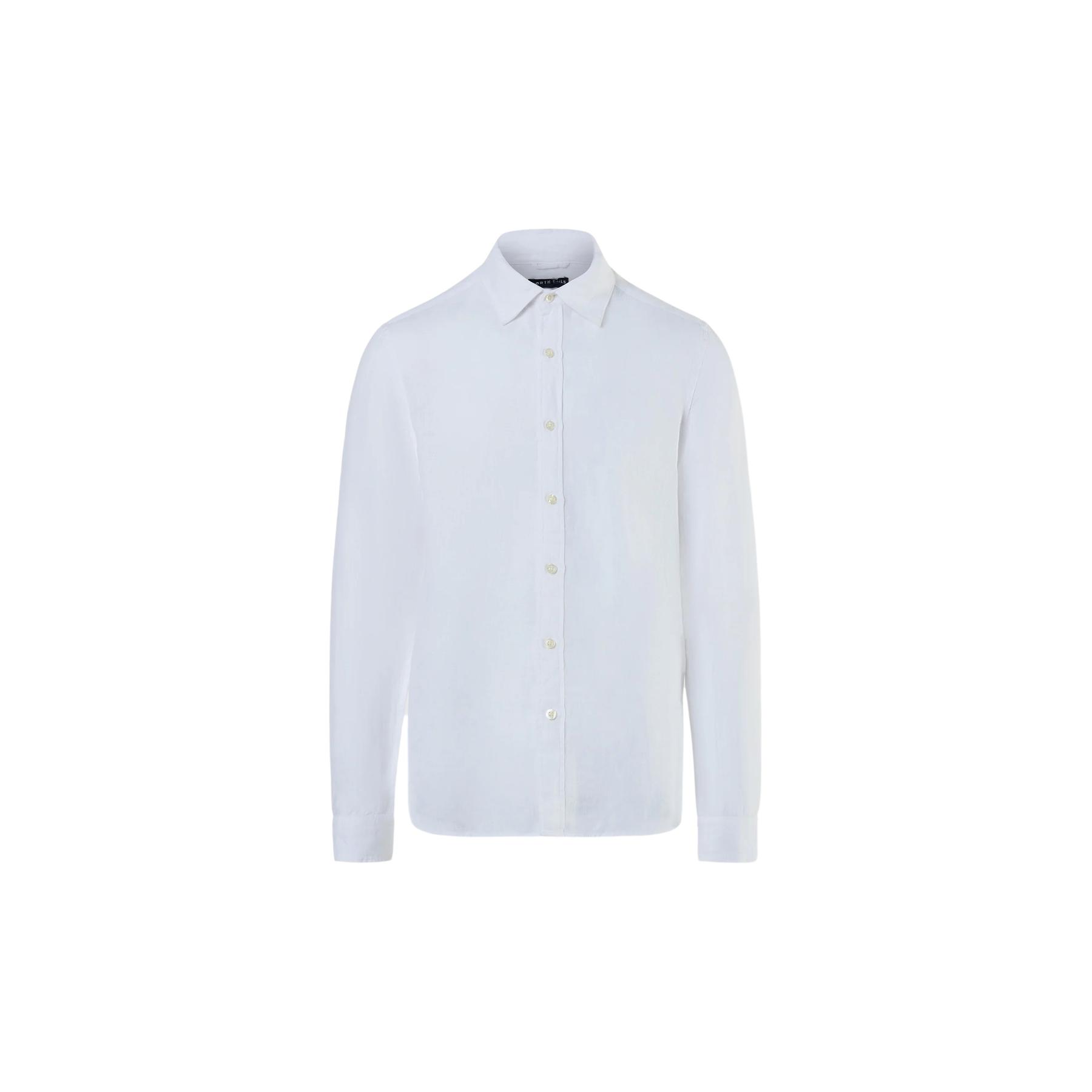 8300825758196 - Langarmhemd aus Leinen mit breitem Kragen North Sails