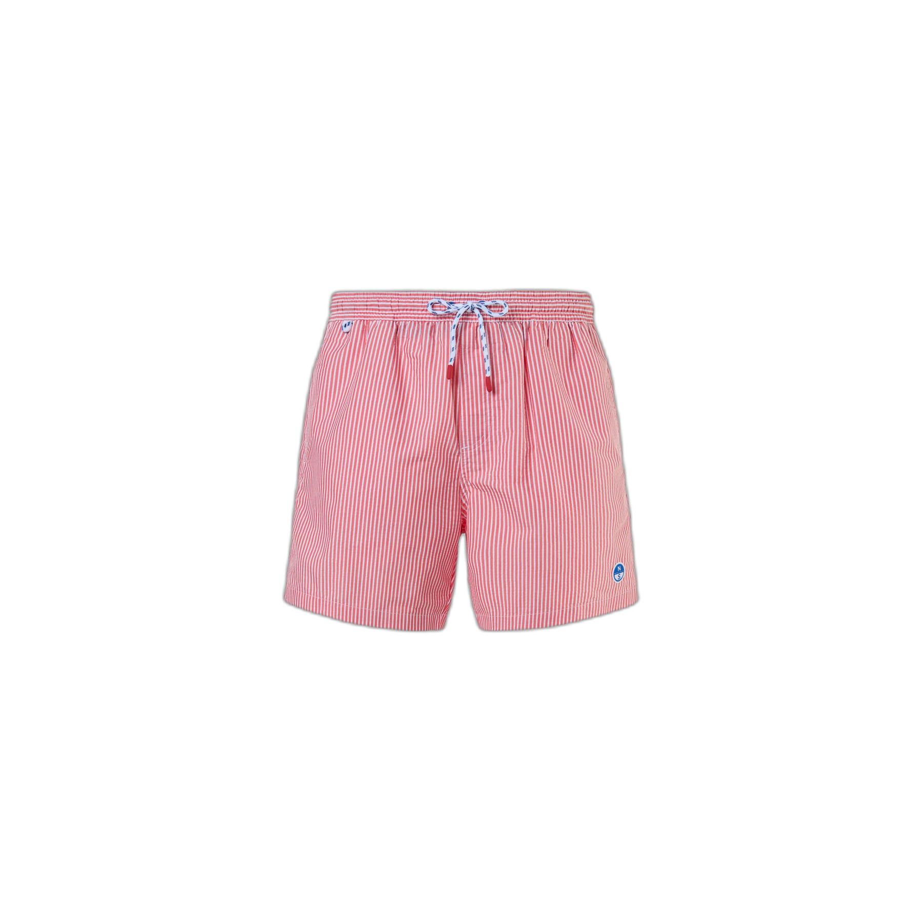 8300825775131 - Gestreifte Badeshorts aus Seersucker Basic Volley