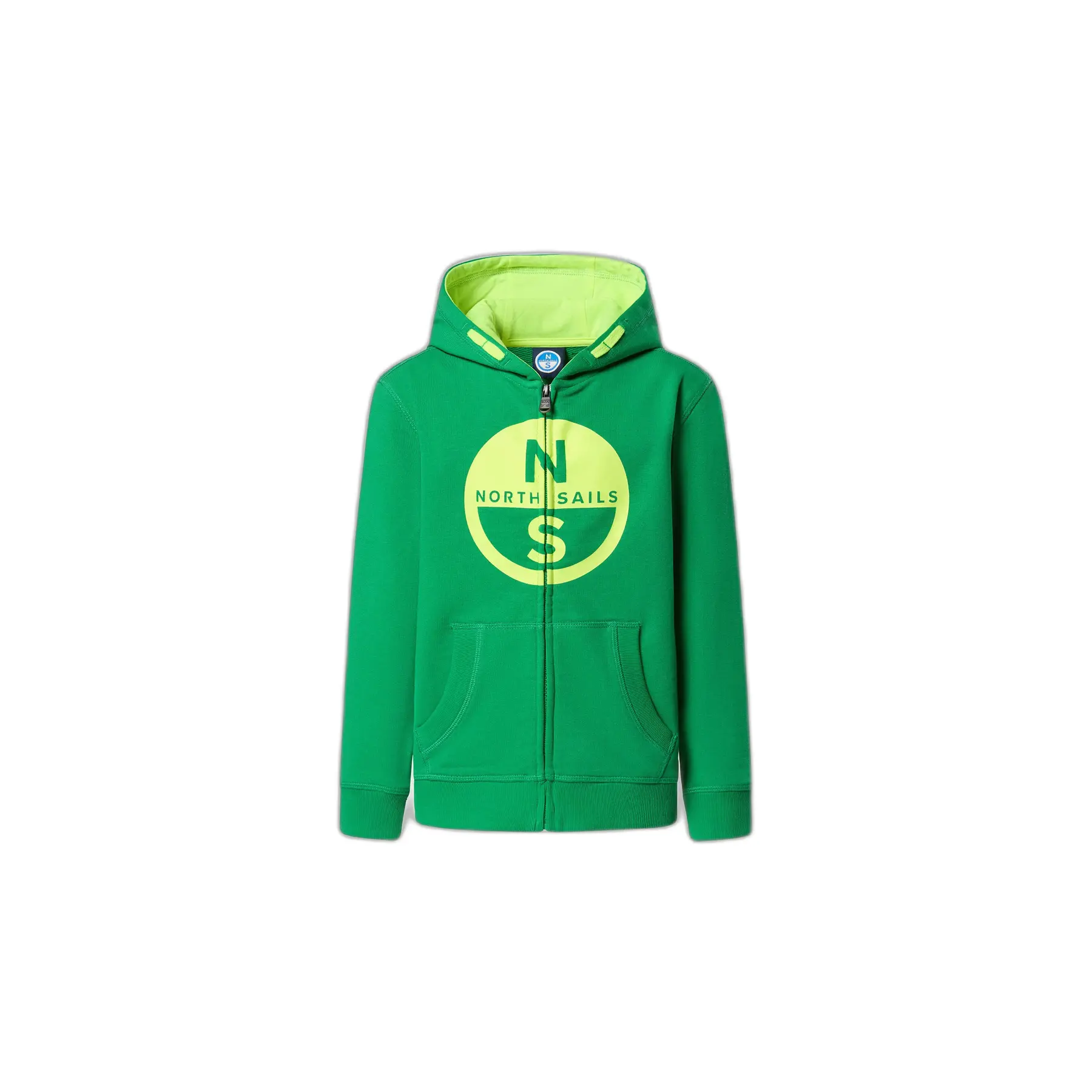 8033751028544 - Kapuzensweatshirt mit durchgehendem Reißverschluss und Kindergrafik North Sails