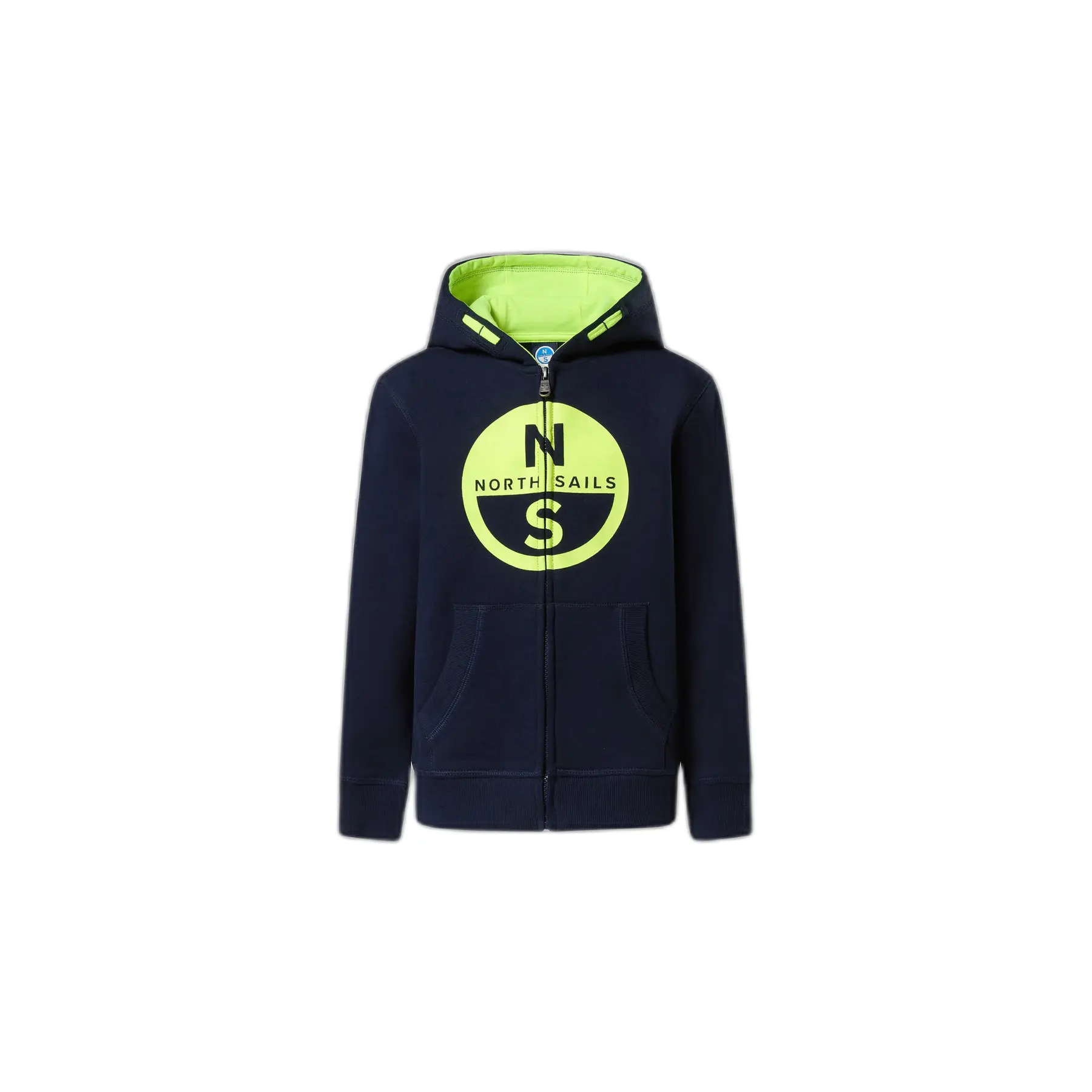 8033751028766 - Kapuzensweatshirt mit durchgehendem Reißverschluss und Kindergrafik North Sails